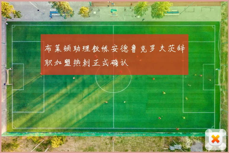 布莱顿助理教练安德鲁克罗夫茨辞职加盟热刺正式确认